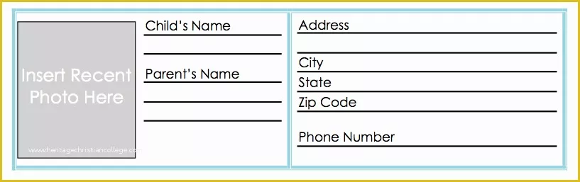 Child Id Card Template Free Of Free Printable Id Cards Templates Free Printable Id Card