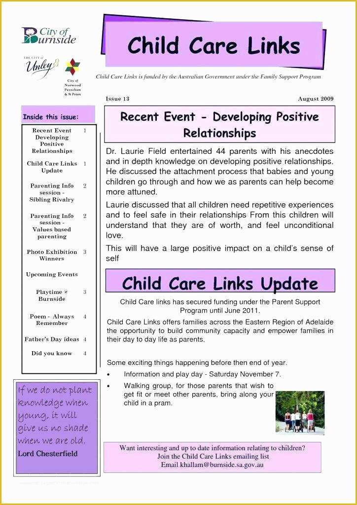 Childcare Newsletter Templates Free Of Childcare Newsletter Templates Free Unique Pediatrician
