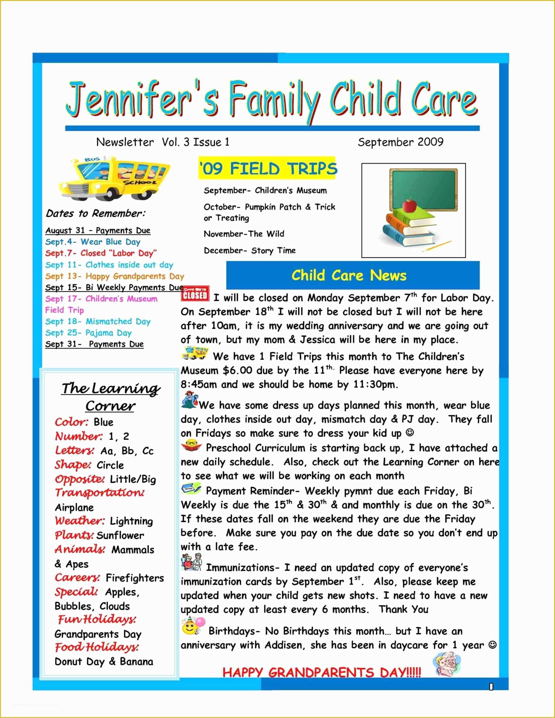 Childcare Newsletter Templates Free Of Childcare Newsletter Templates Free Unique Pediatrician