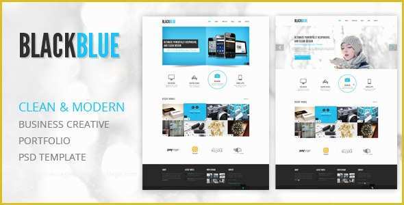 Children's Portfolio Template Free Of Blackblue Creative Portfolio Psd Template by Tendosk8er