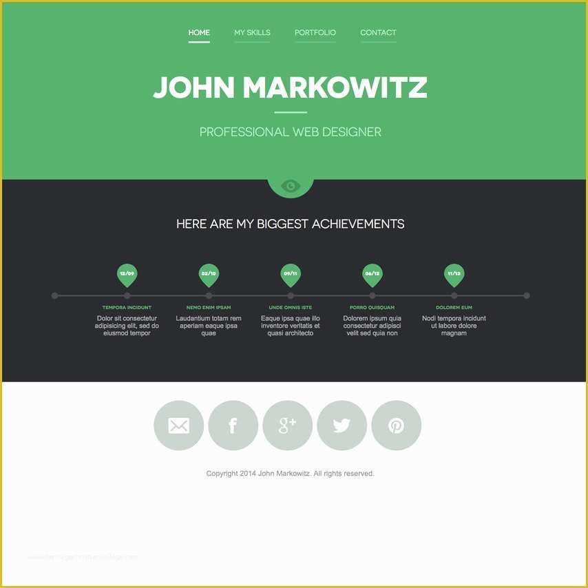 Children's Portfolio Template Free Of Free John Markowitz Responsive Portfolio Website Template