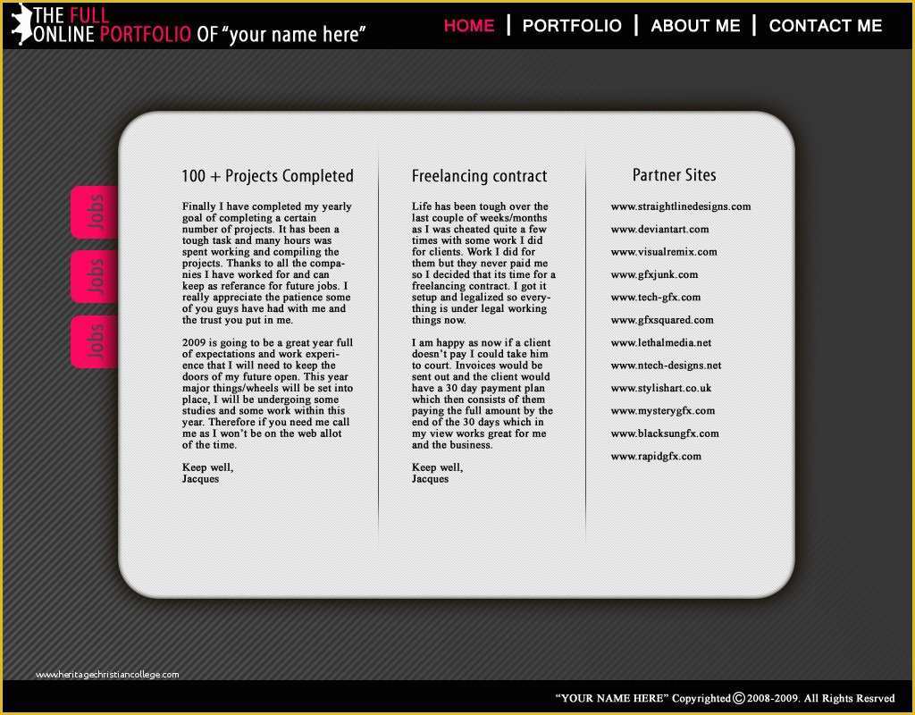 Children&amp;#039;s Portfolio Template Free Of Free Portfolio Template by An1ken On Deviantart