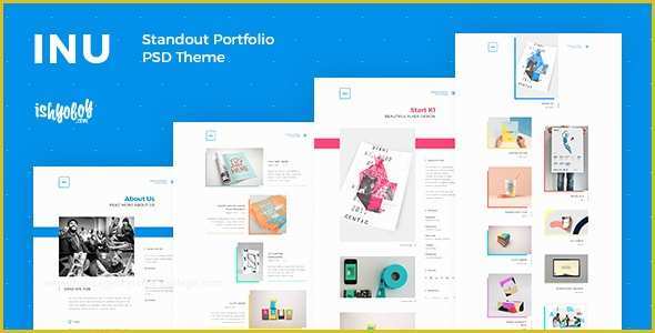 Children's Portfolio Template Free Of Inu Standout Portfolio Psd Template by ishyoboy