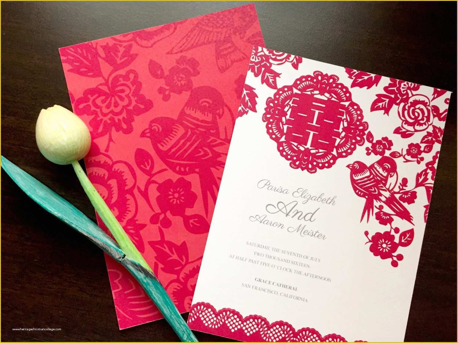 Chinese Wedding Invitation Template Free Download