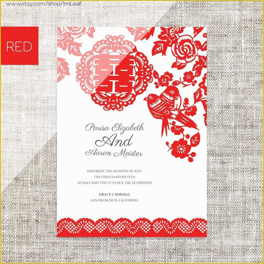 54 Chinese Wedding Invitation Template Free Download