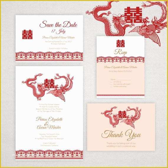 Chinese Wedding Invitation Template Free Download Of Diy Printable Editable Chinese Wedding Invitation Save