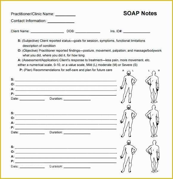 Chiropractic soap Notes Template Free Of Chief Plaint History Present Medical Med Conditions