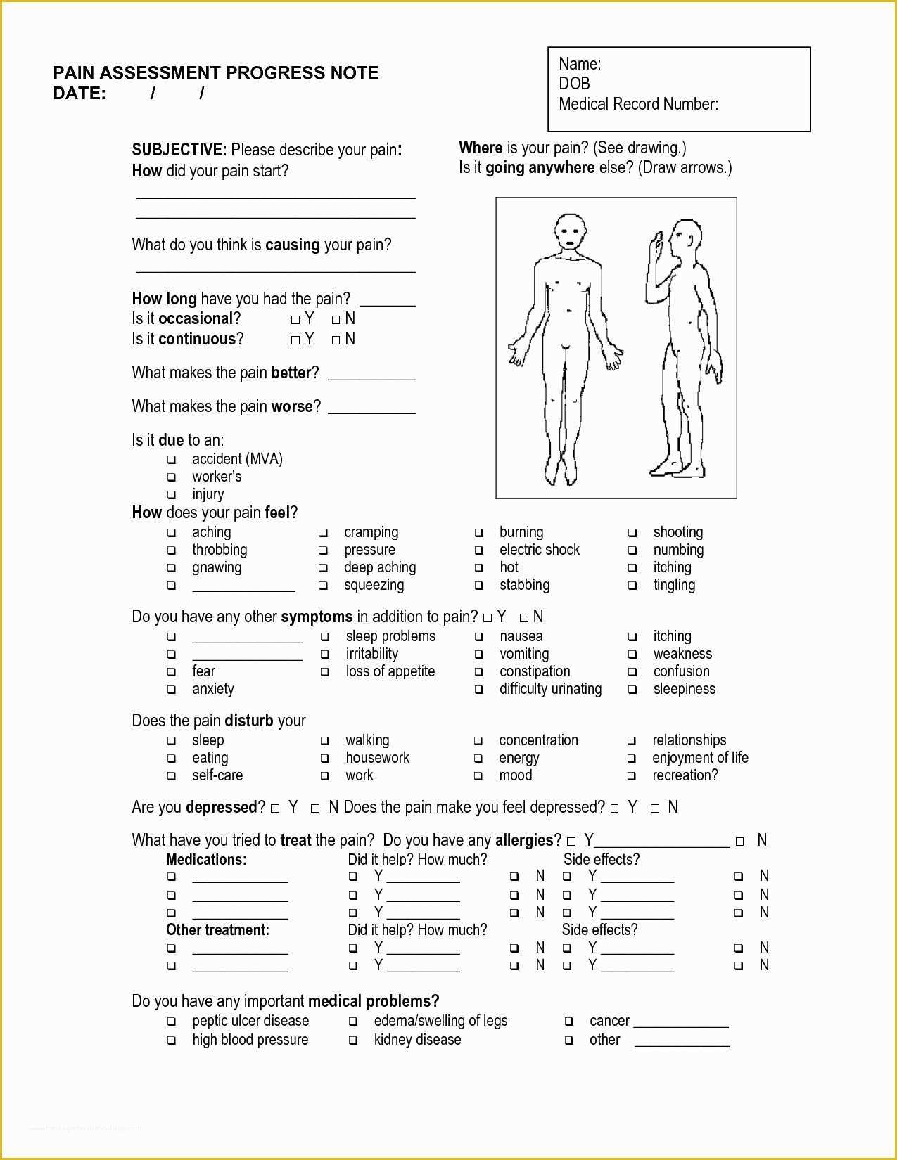 Chiropractic soap Notes Template Free Of soap Note Template