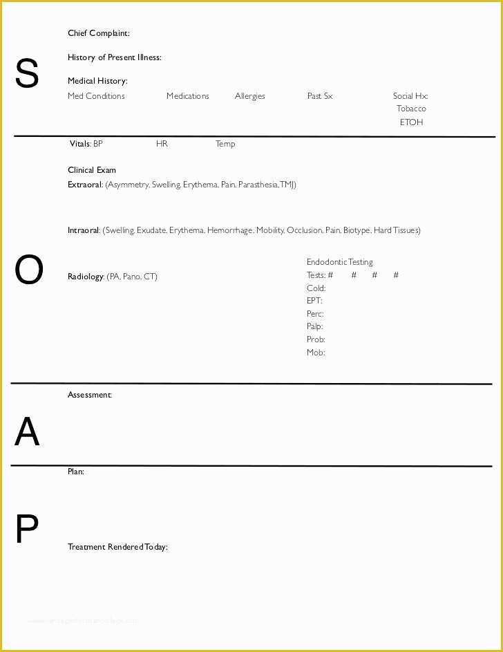 Chiropractic Soap Notes Template Free Of 10 Best Of Massage Therapy