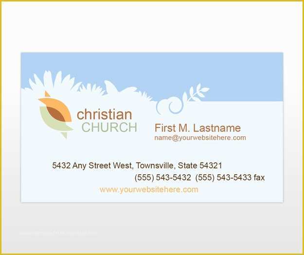 Christian Business Cards Templates Free Of Best S Of Church Card Templates Church Invitation