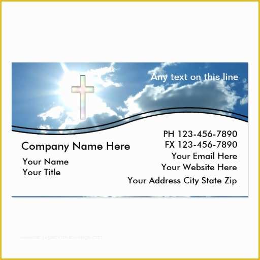 Christian Business Cards Templates Free Of Christian Business Cards
