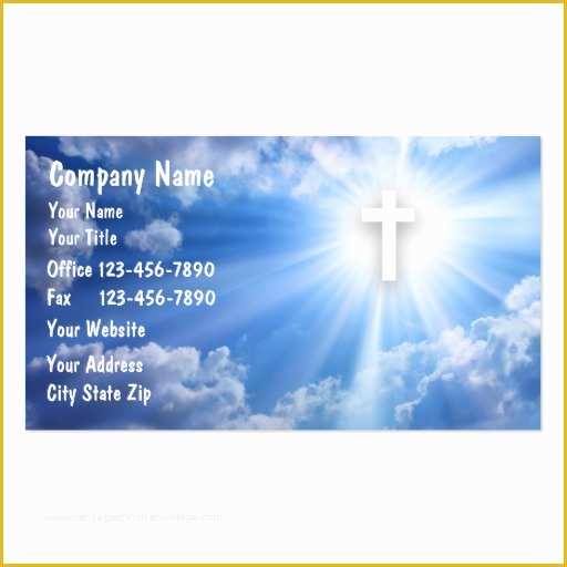 Christian Business Cards Templates Free Of Religious Business Card Templates