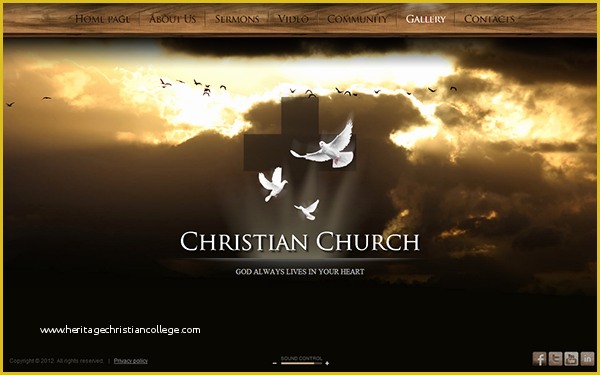 Christian Church Website Templates Free Download Of Christian Church HTML5 Template On Behance