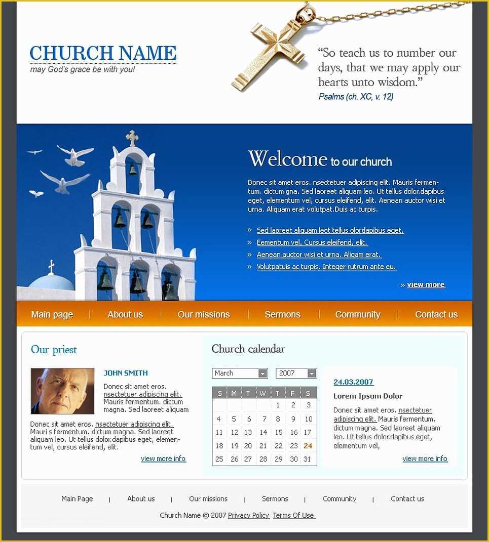 Christian Church Website Templates Free Download Of Christian Website Template Web Design Templates Website