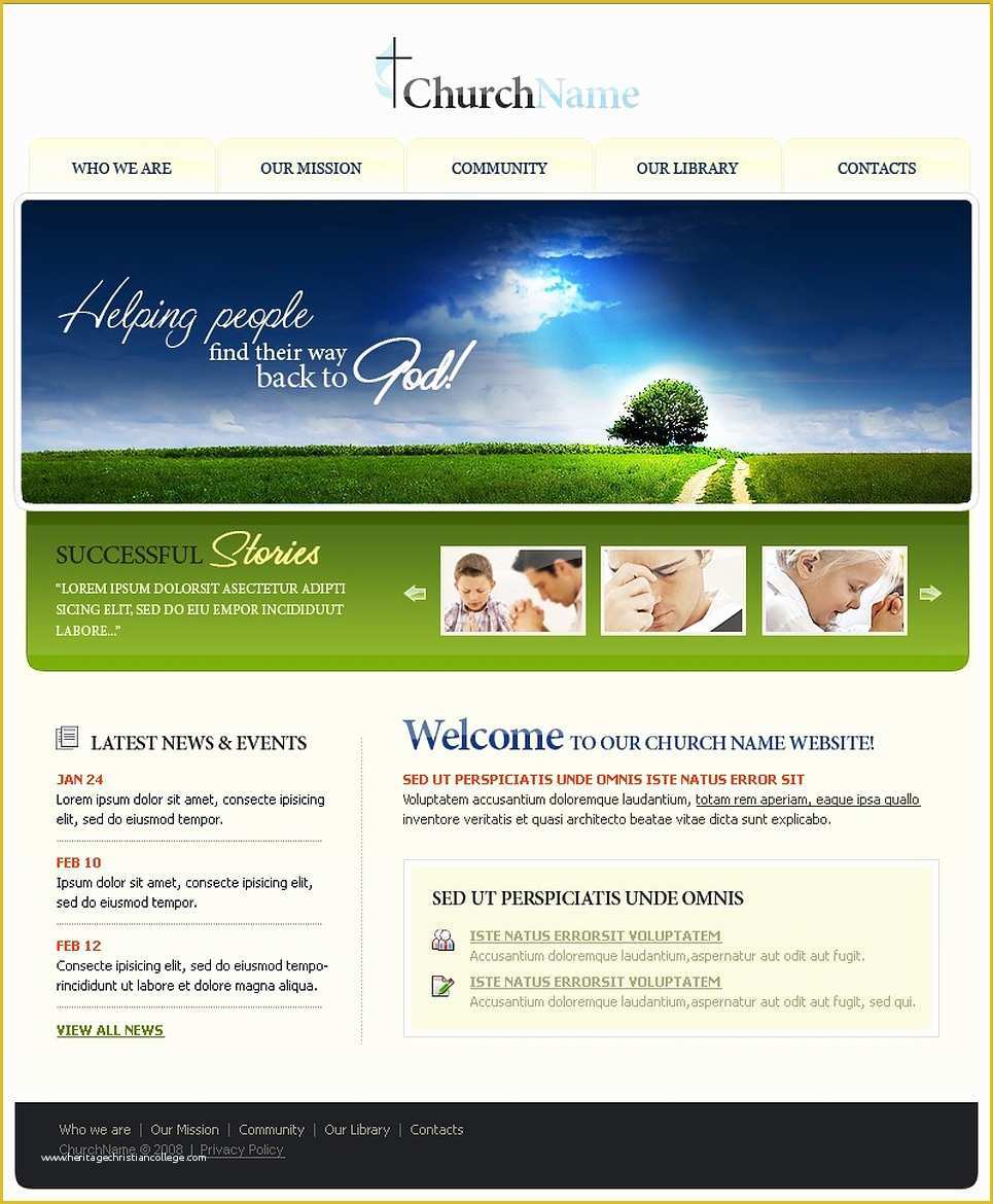 Christian Church Website Templates Free Download Of Christian Website Template Web Design Templates Website