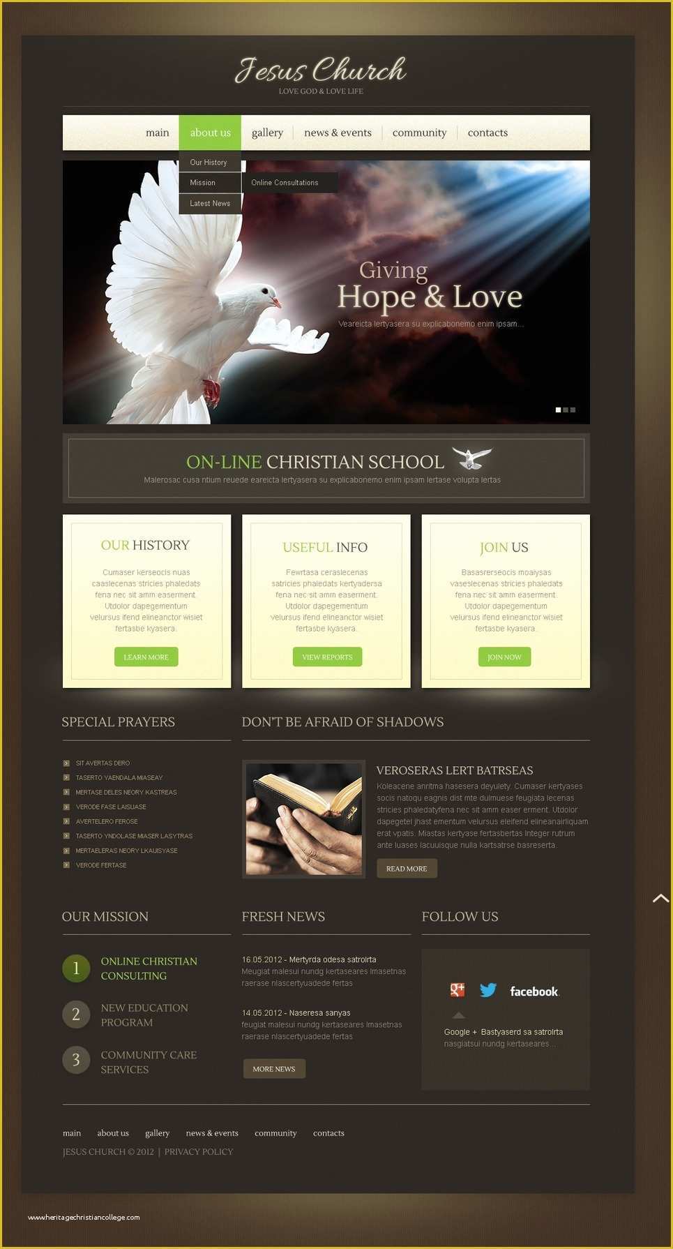 Christian Church Website Templates Free Download Of Religious Christian Wordpress theme Web Design Templates