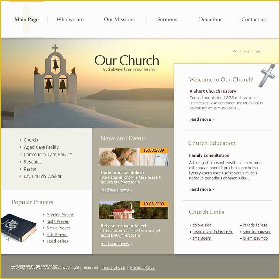 Christian Church Website Templates Free Download Of Religious Website Template Web Design Templates Website