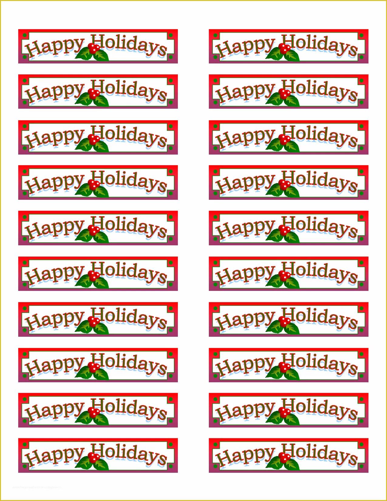 Christmas Address Labels Free Templates Of 6 Best Of Printable Christmas Labels Avery