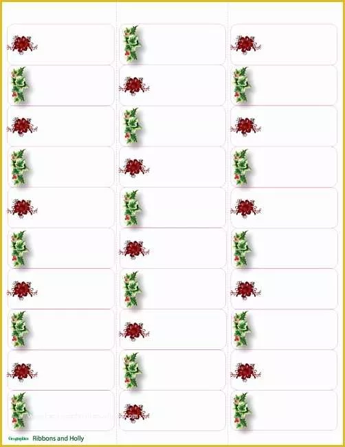 Christmas Address Labels Free Templates Of Free Christmas Address Labels Templates – Happy Holidays