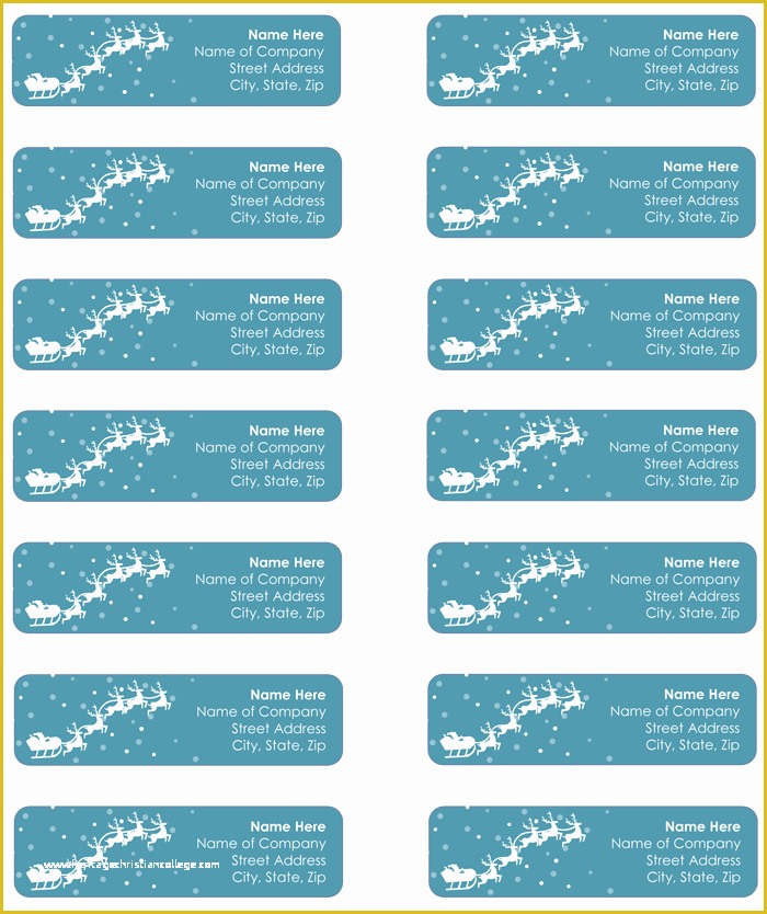 Christmas Address Labels Free Templates Of Mailing Label Templates 5 Free Designs to Create
