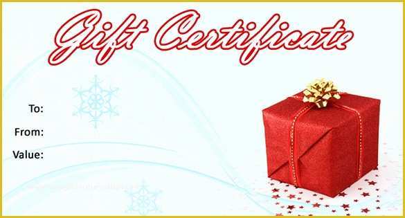 Christmas Blank Gift Certificate Template Free Of 20 Christmas Gift Certificate Templates Word Pdf Psd