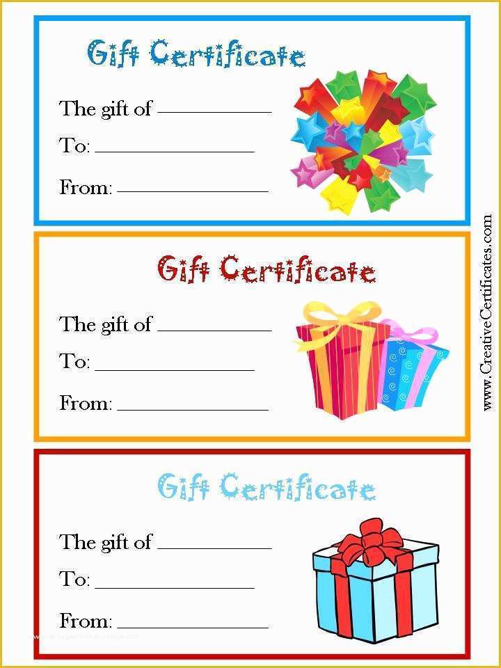 Christmas Blank Gift Certificate Template Free Of 7 Best Of Free Printable Gift Certificate forms