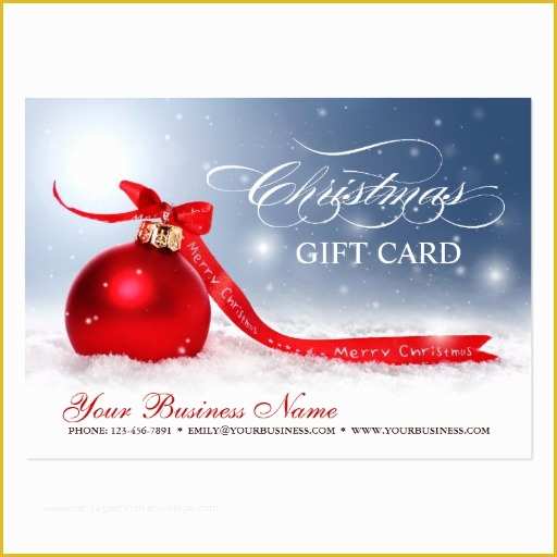 Christmas Blank Gift Certificate Template Free Of Blank Christmas Holiday Gift Certificates Business