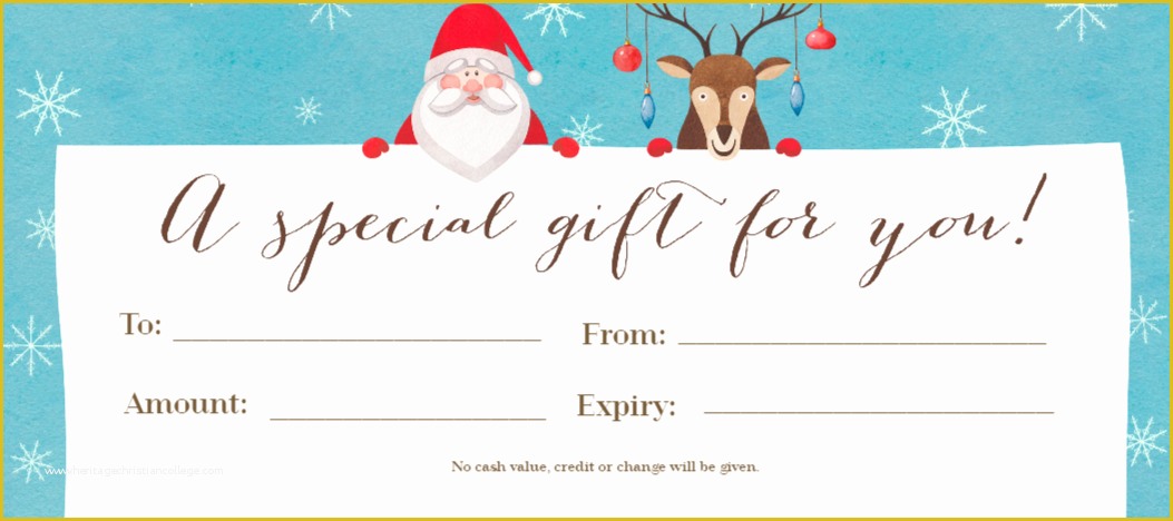 Christmas Blank Gift Certificate Template Free Of Free Gift Certificates Maker Design Your Gift