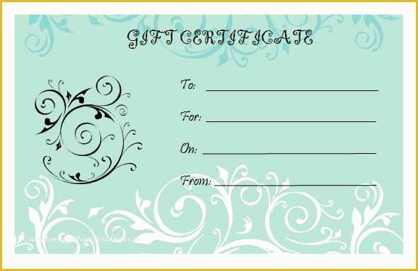 Christmas Blank Gift Certificate Template Free Of Microsoft Bridal Shower T Certificate Templates