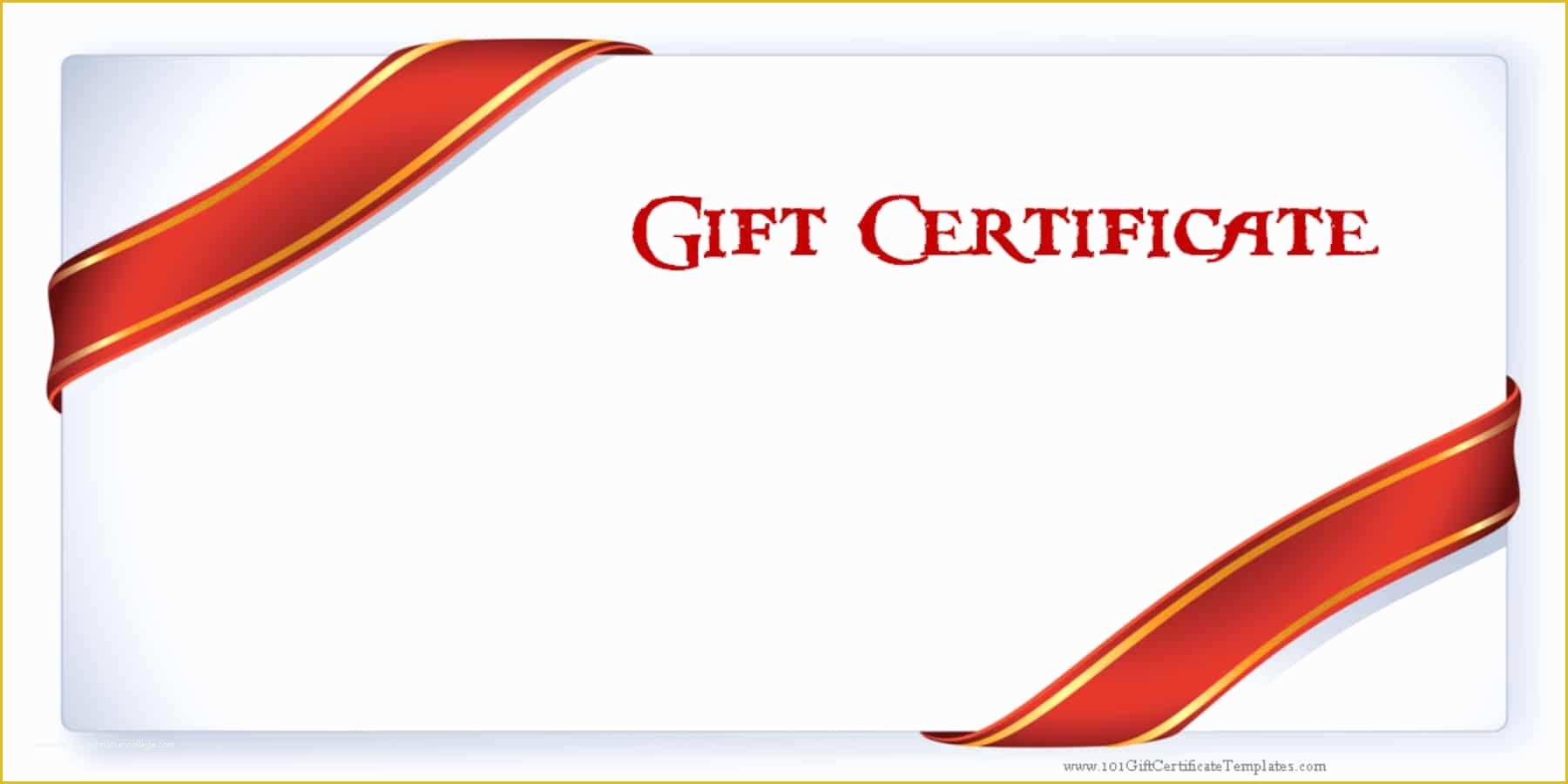 Printable Free Gift Certificate Templates