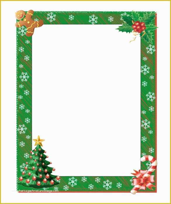 Christmas Border Templates Free Download Of 17 Christmas Paper Templates Doc Psd Apple Pages