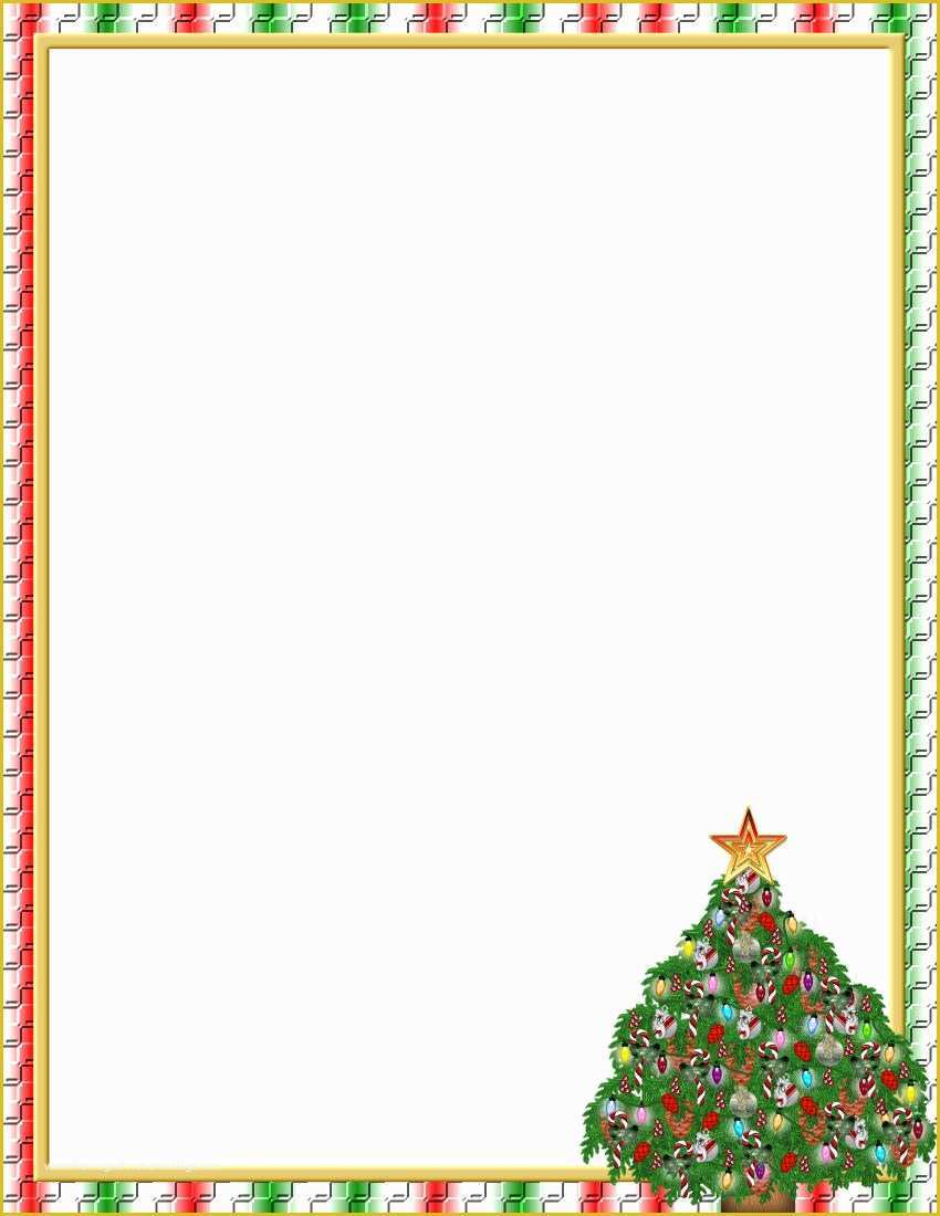 Christmas Border Templates Free Download Of Christmas 1 Free Stationery Template Downloads