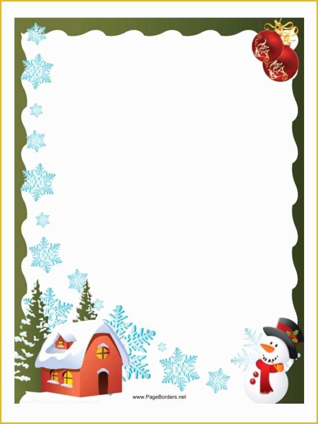 Christmas Border Templates Free Download Of Christmas Borders You Can and Use for A Page or