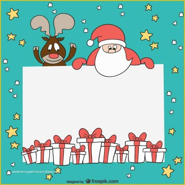 Christmas Border Templates Free Download Of Christmas Card Template Vector