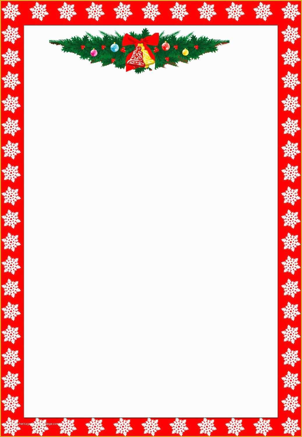 Christmas Border Templates Free Download Of Christmas Letter Border Template Collection