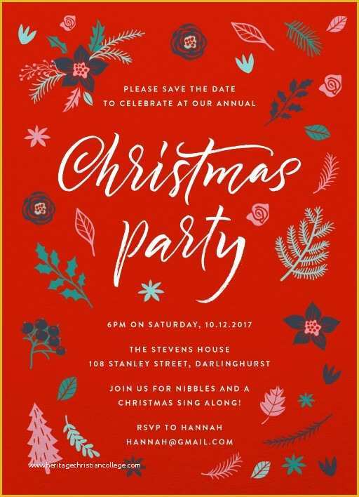 Christmas Card Invitation Templates Free Of Merry Little Chri Dp