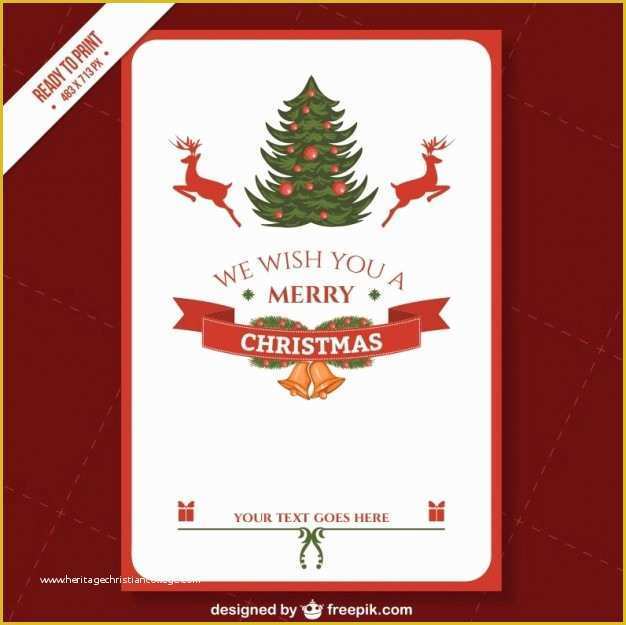 Christmas Card Print Templates Free Of Cmyk Printable Christmas Card Template Vector