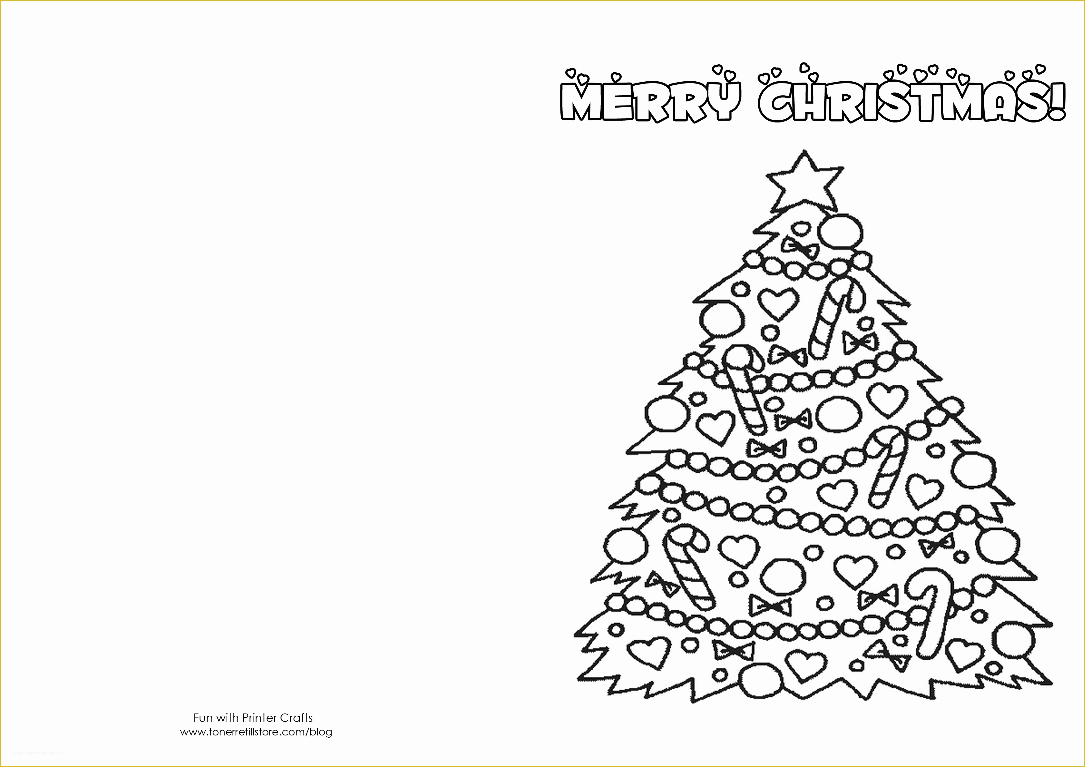 Christmas Card Print Templates Free Of How to Make Printable Christmas Cards for Kids to Color