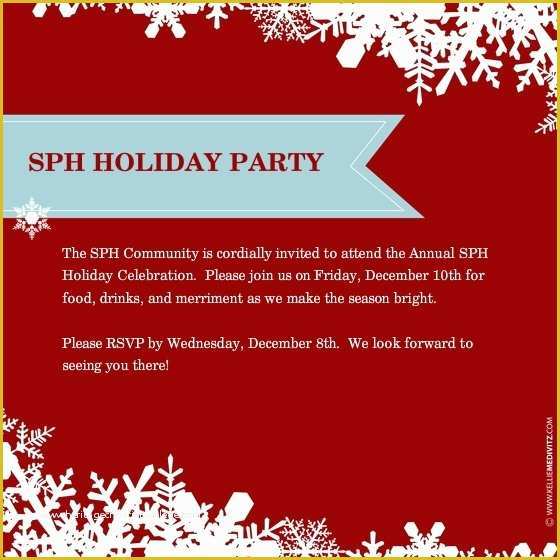 Christmas Email Invitations Templates Free Of Christmas Party Email Template