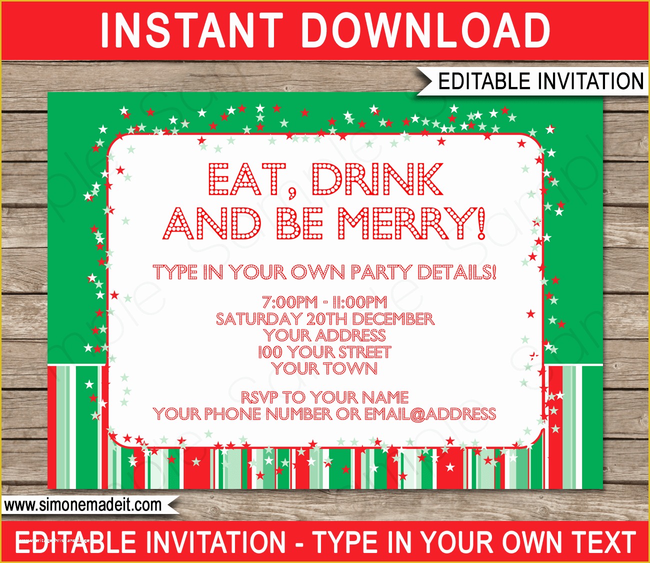 Christmas Email Invitations Templates Free Of Christmas Party Invitations Template