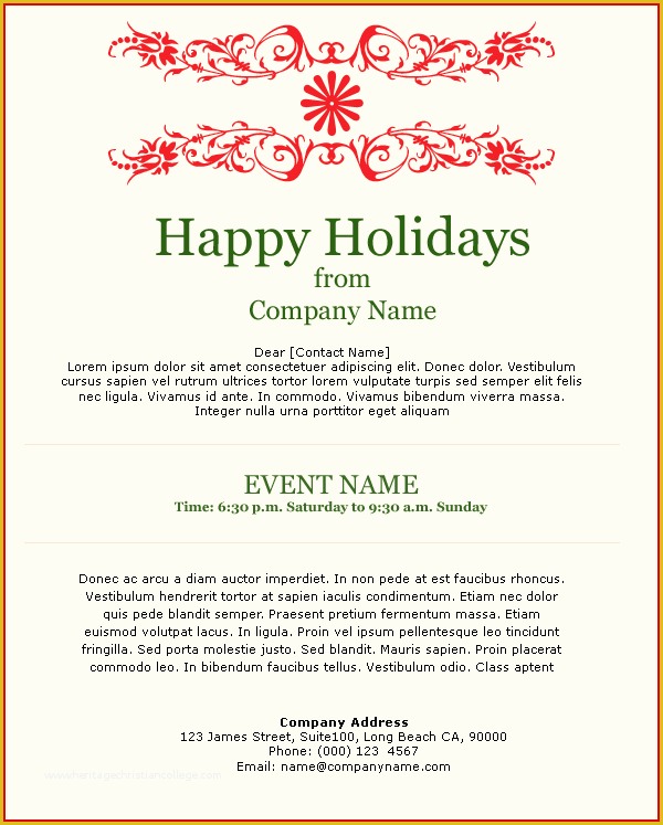 Christmas Email Invitations Templates Free Of Email Templates eventos E Invitaciones Happy Holiday