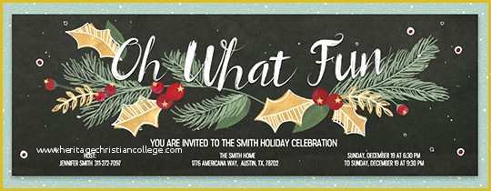 Christmas Email Invitations Templates Free Of Free Fice Holiday Party Line Invitations
