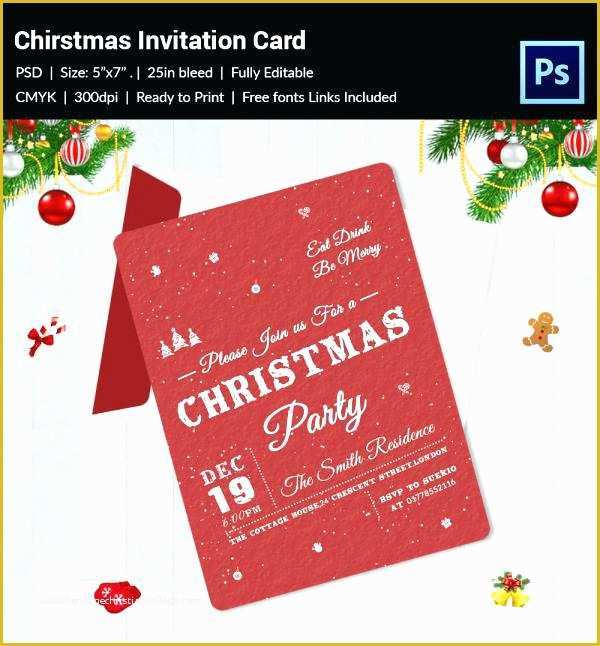Christmas Email Invitations Templates Free Of Free Sample Christmas Invitation Cards Card Design