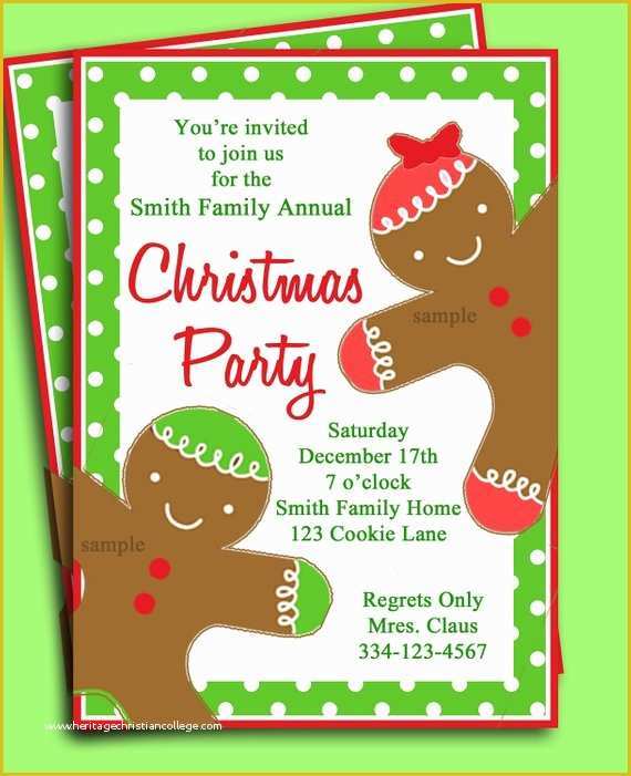 Christmas Email Invitations Templates Free Of Items Similar to Christmas Party Invitation Printable