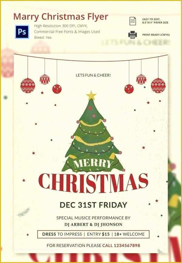 56 Christmas Flyer Word Template Free