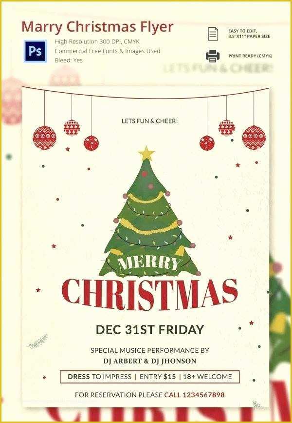 Christmas Flyer Word Template Free Of Christmas Flyer Template Word Microsoft