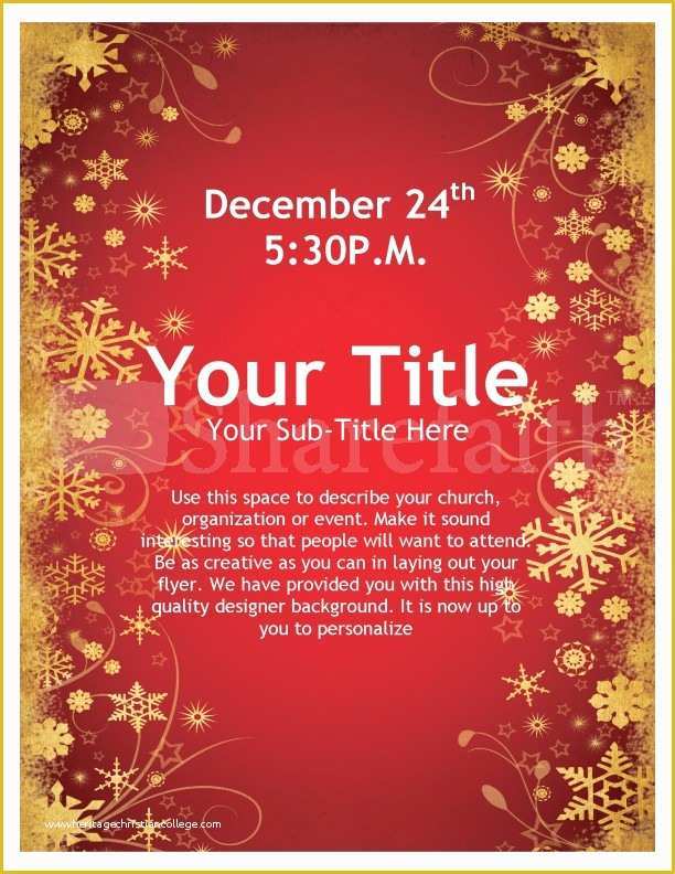 Christmas Flyer Word Template Free Of Joy Christmas Flyer