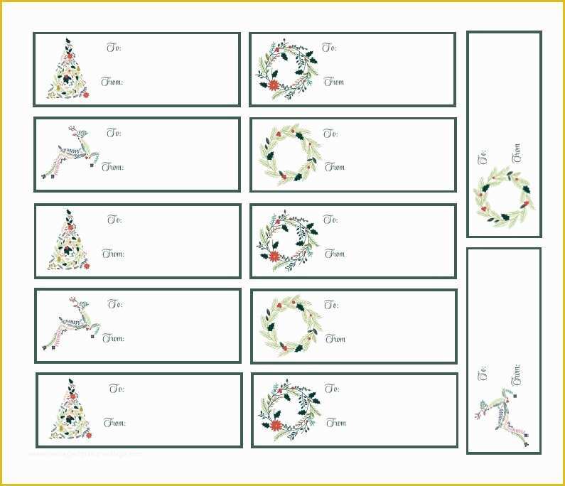 Christmas Labels Free Printable Templates Of 40 Unique Printable Christmas Gift Tags