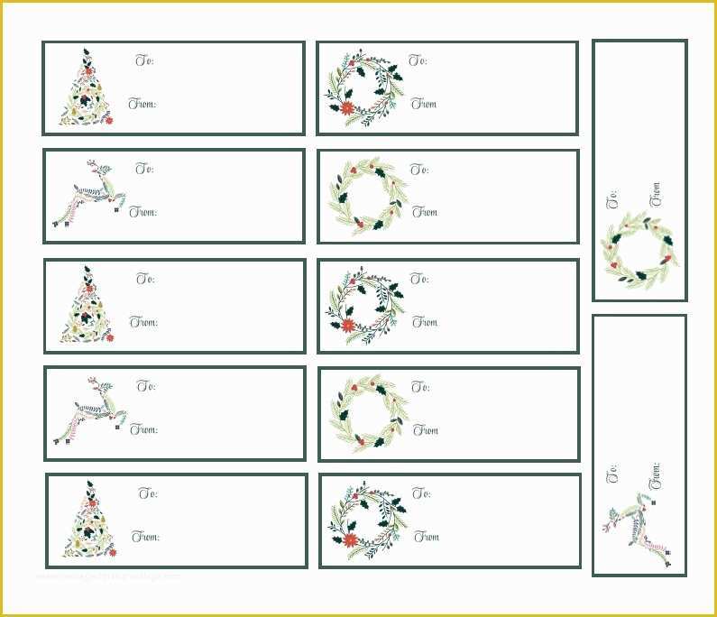 Christmas Labels Free Printable Templates Of 40 Unique Printable Christmas Gift Tags