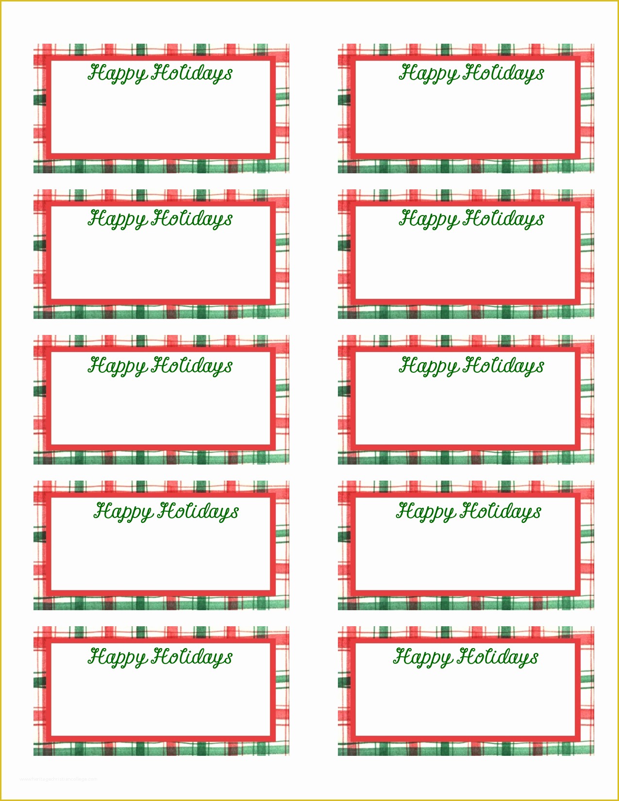Christmas Labels Free Printable Templates Of 7 Best Of Blank Christmas Gift Tag Sticker